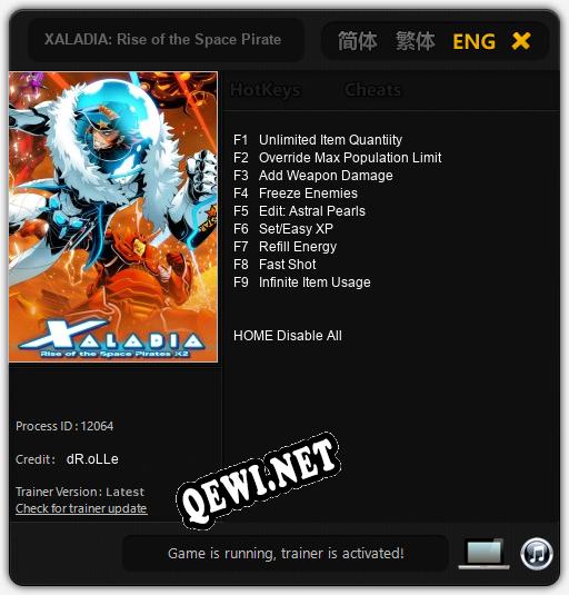 XALADIA: Rise of the Space Pirates X2: Читы, Трейнер +9 [dR.oLLe]
