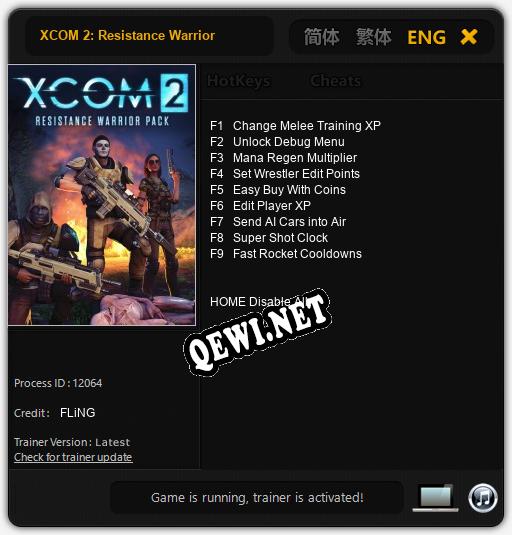 XCOM 2: Resistance Warrior: Трейнер +9 [v1.1]