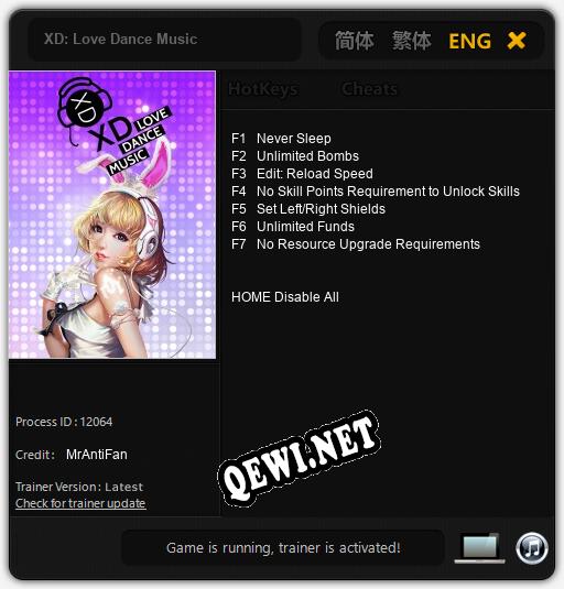 XD: Love Dance Music: ТРЕЙНЕР И ЧИТЫ (V1.0.43)