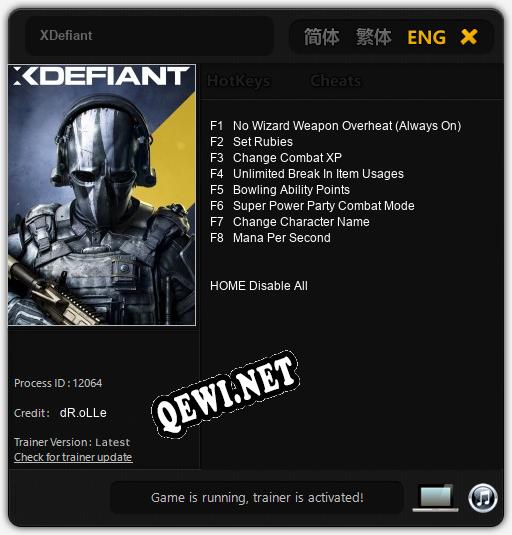 XDefiant: ТРЕЙНЕР И ЧИТЫ (V1.0.3)