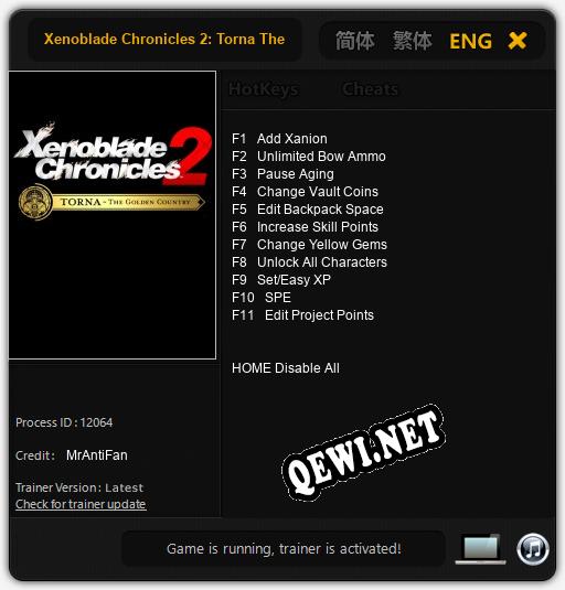 Xenoblade Chronicles 2: Torna The Golden Country: Читы, Трейнер +11 [MrAntiFan]