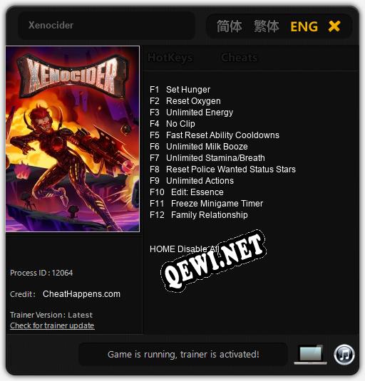 Xenocider: Трейнер +12 [v1.7]