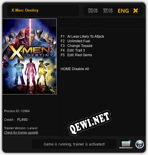 X-Men: Destiny: Читы, Трейнер +5 [FLiNG]