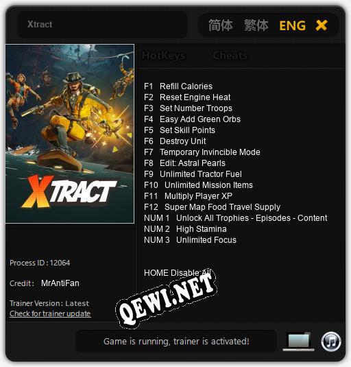 Xtract: ТРЕЙНЕР И ЧИТЫ (V1.0.93)