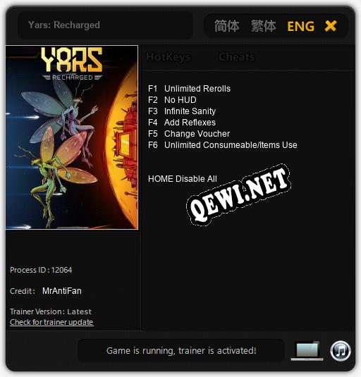 Yars: Recharged: Трейнер +6 [v1.9]