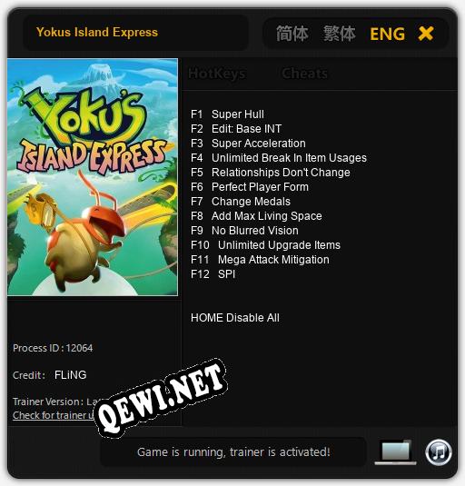 Трейнер для Yokus Island Express [v1.0.3]