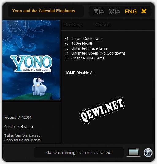 Yono and the Celestial Elephants: ТРЕЙНЕР И ЧИТЫ (V1.0.87)