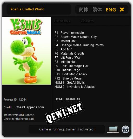 Yoshis Crafted World: Трейнер +14 [v1.2]