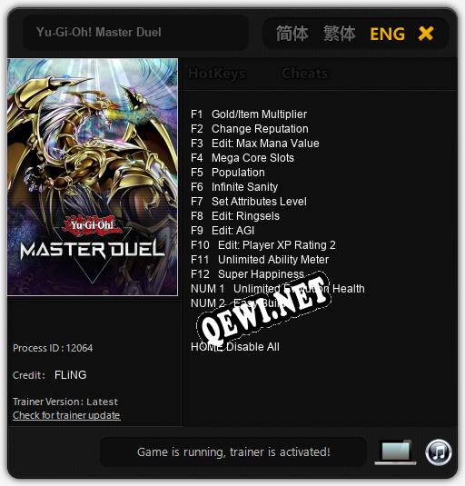 Yu-Gi-Oh! Master Duel: Читы, Трейнер +14 [FLiNG]