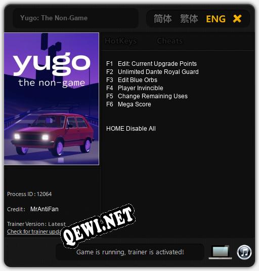 Трейнер для Yugo: The Non-Game [v1.0.6]