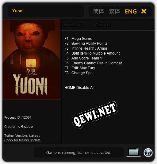 Yuoni: ТРЕЙНЕР И ЧИТЫ (V1.0.89)