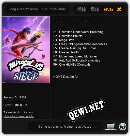 Zag Heroez: Miraculous Paris Under Siege: Читы, Трейнер +9 [dR.oLLe]