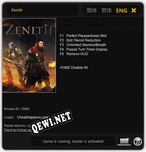 Zenith: Читы, Трейнер +5 [CheatHappens.com]