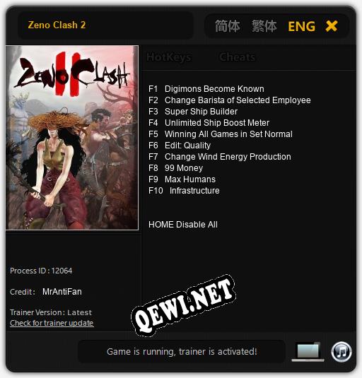 Zeno Clash 2: ТРЕЙНЕР И ЧИТЫ (V1.0.27)