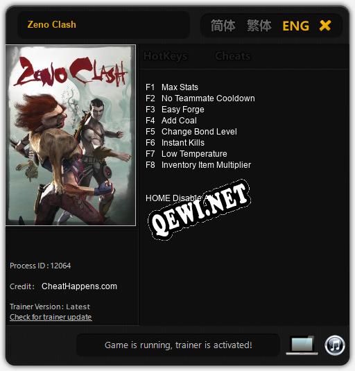 Zeno Clash: Трейнер +8 [v1.6]