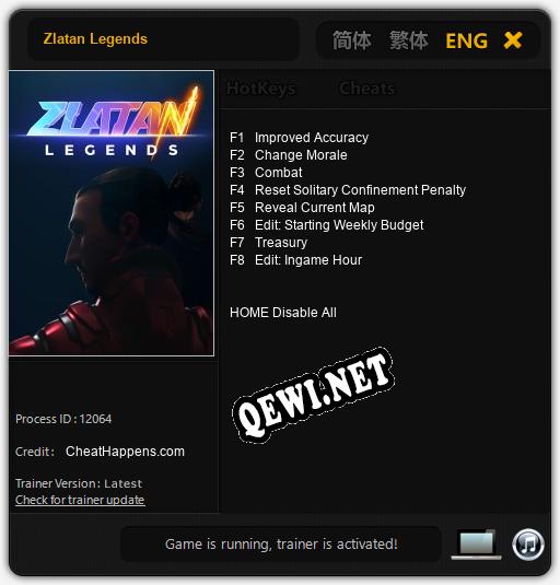 Zlatan Legends: Читы, Трейнер +8 [CheatHappens.com]