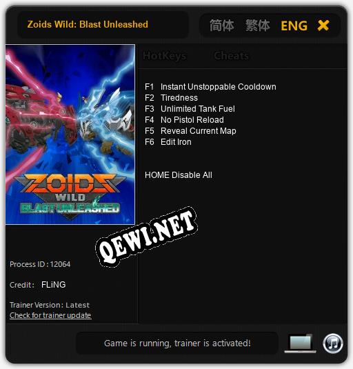 Zoids Wild: Blast Unleashed: Трейнер +6 [v1.1]