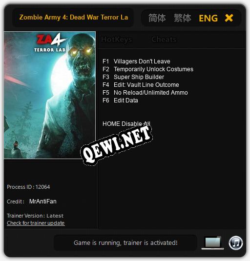 Zombie Army 4: Dead War Terror Lab: Читы, Трейнер +6 [MrAntiFan]