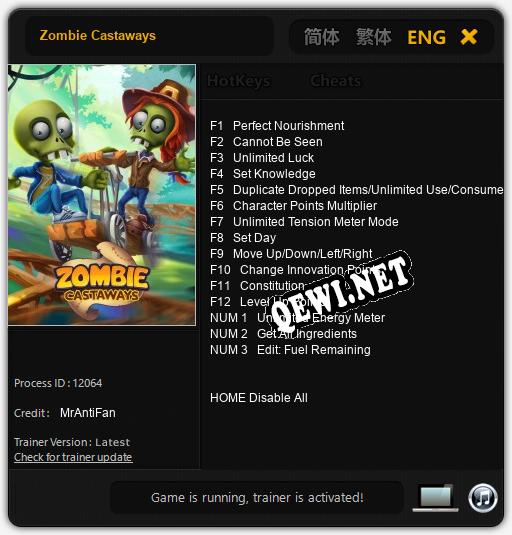 Zombie Castaways: Читы, Трейнер +15 [MrAntiFan]
