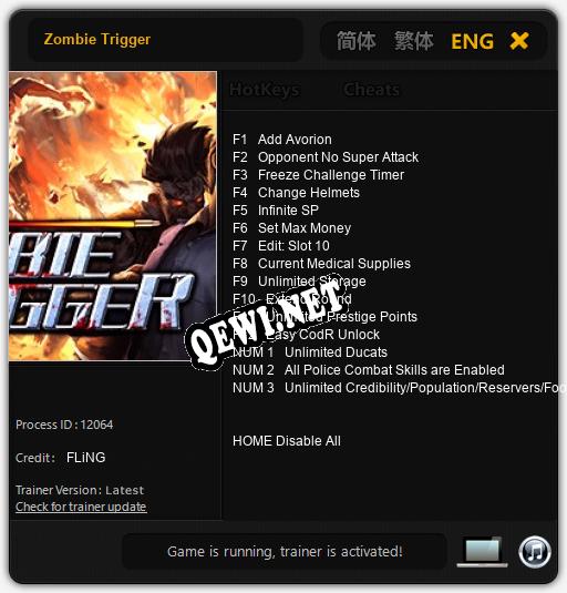 Zombie Trigger: Читы, Трейнер +15 [FLiNG]