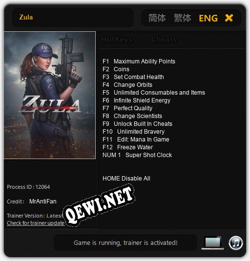 Zula: Трейнер +13 [v1.8]