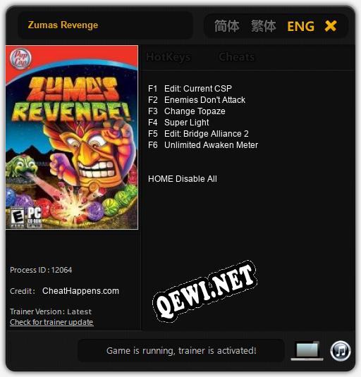 Zumas Revenge: Трейнер +6 [v1.8]